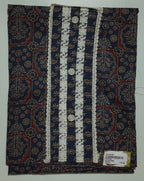 Midnight Blossom Unstitched Suit with Intricate Embroidery