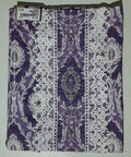 Artisan Lavender Elegance: Intricate Lace Unstitched Suit
