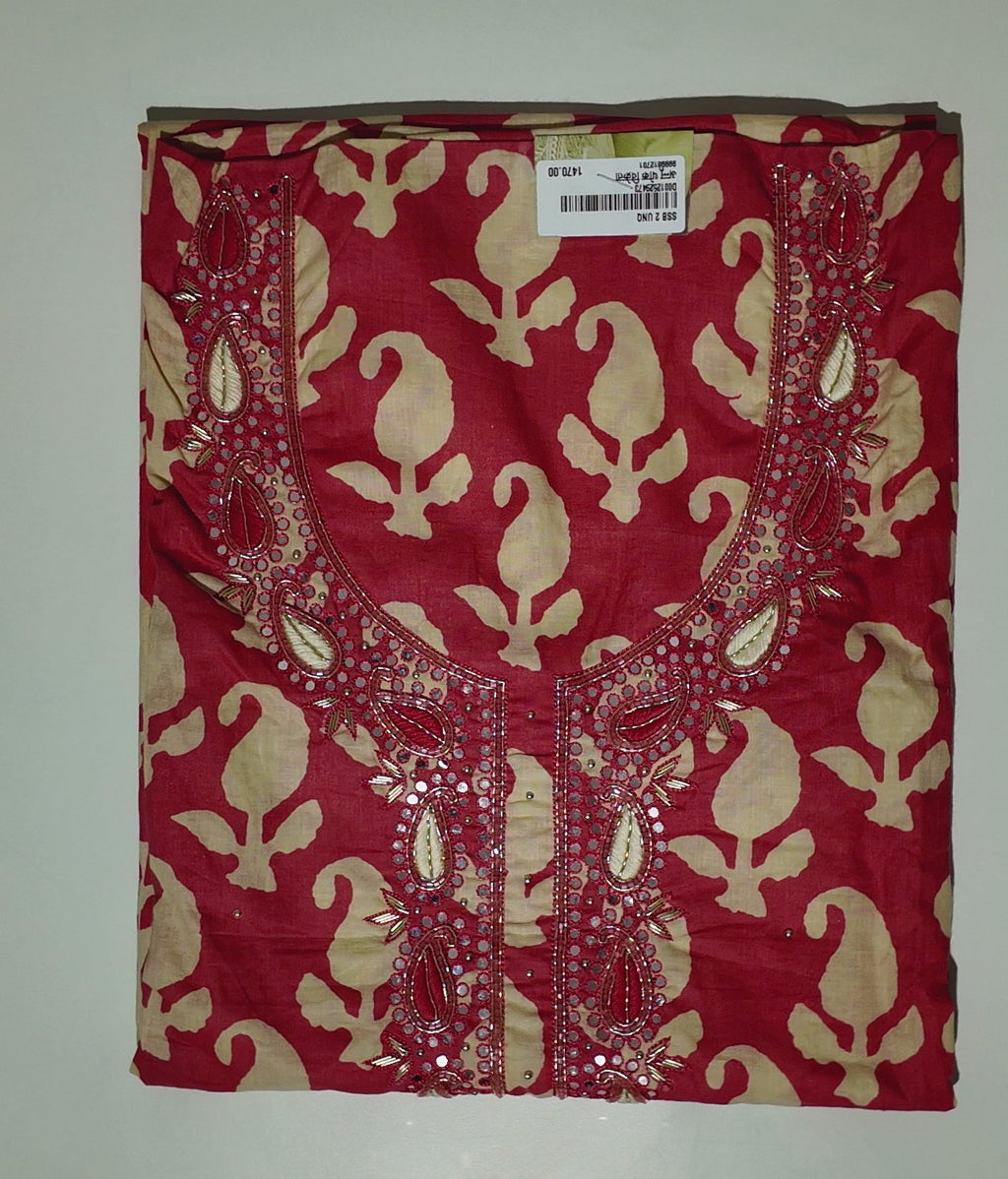 Charming Unstitched Suit: Vibrant Patterns & Comfort Blend