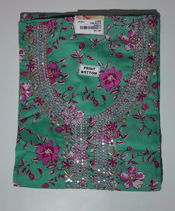 Blossom Breeze: Unstitched Floral Extravaganza Suit",