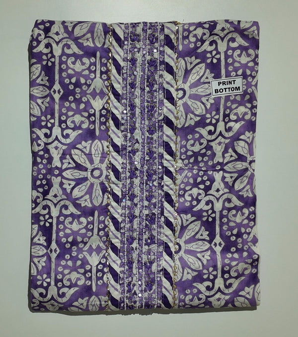 Lavender Bliss: Artisanal Unstitched Suit for Comfort & Style",