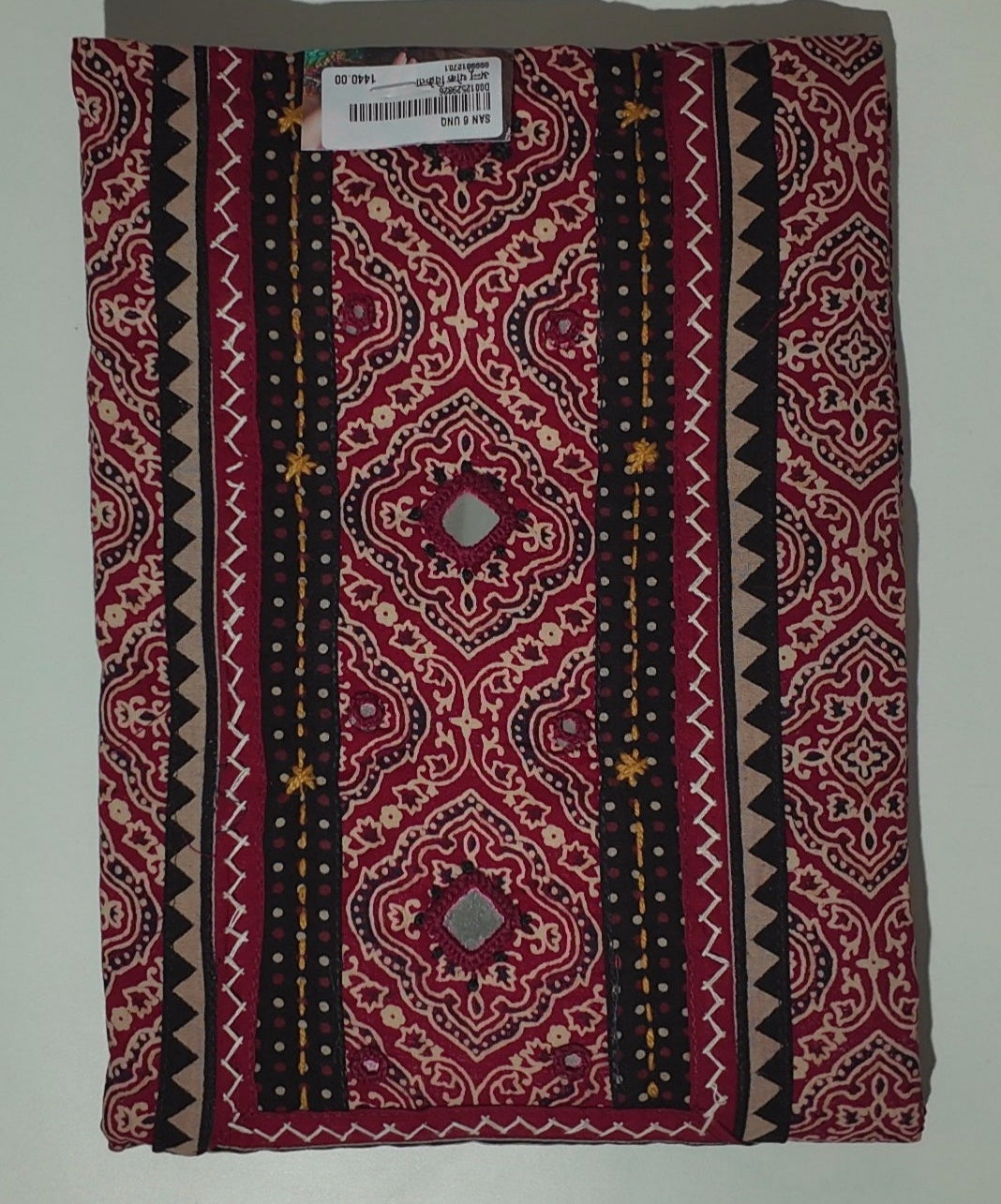 Vibrant Festive Flair: Unstitched Ethnic Suit for Celebrations",