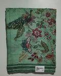 Peacock Elegance Unstitched Suit in Verdant Tones