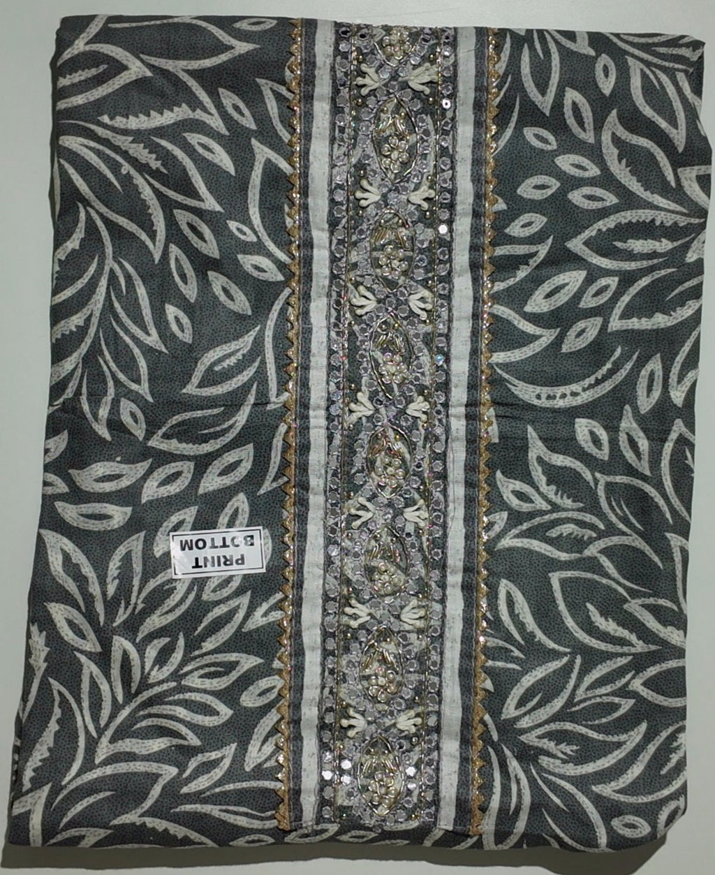 Mystical Vines Unstitched Suit – Embroidered Charcoal Elegance
