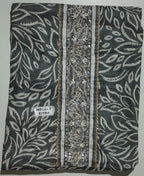 Mystical Vines Unstitched Suit – Embroidered Charcoal Elegance