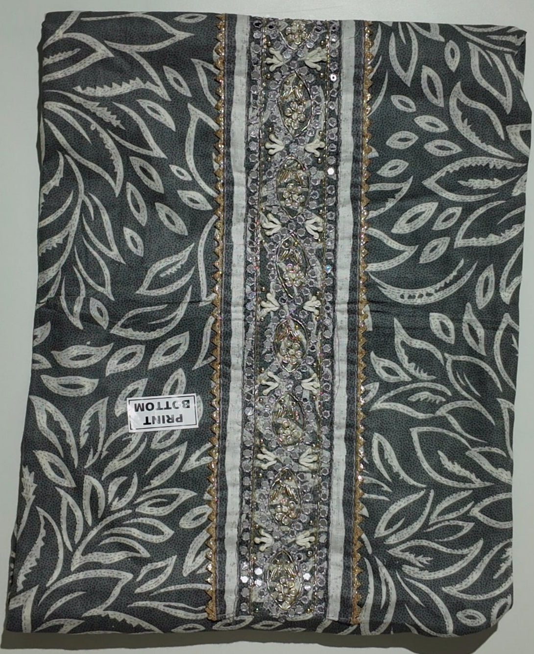 Mystical Vines Unstitched Suit – Embroidered Charcoal Elegance