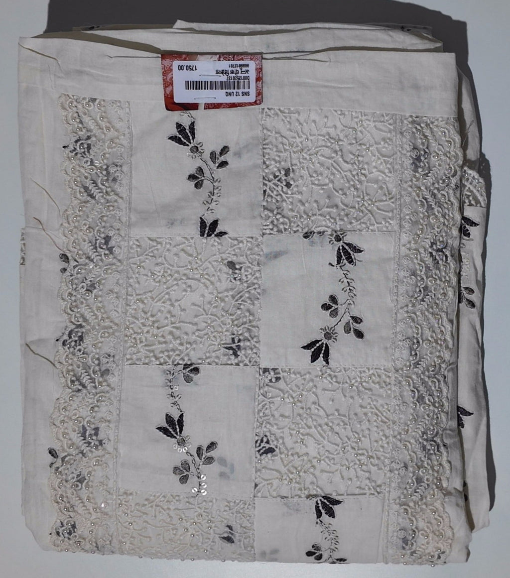 Timeless Handcrafted Unstitched Suit with Intricate Embroidery