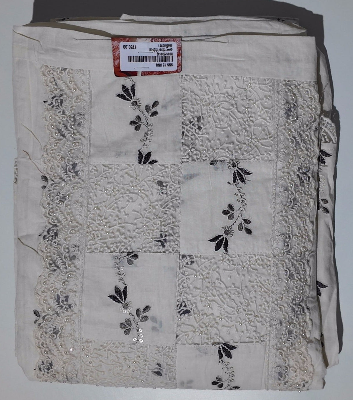 Timeless Handcrafted Unstitched Suit with Intricate Embroidery