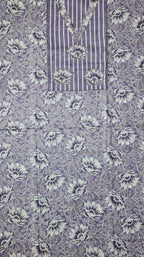 Lavender Blossom Unstitched Suit: Embrace Floral Elegance