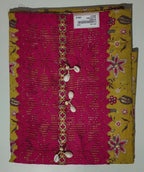 Vibrant Fuchsia and Sunshine Unstitched Suit with Exquisite Embroidery