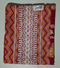 Vibrant Chevron Blossom Unstitched Suit Set