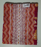 Vibrant Chevron Blossom Unstitched Suit Set