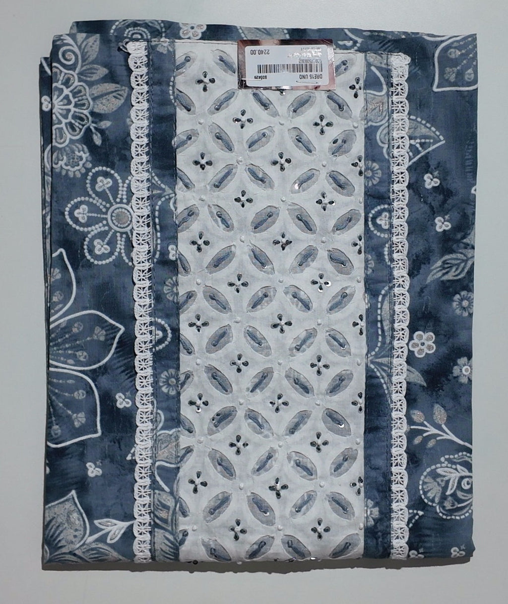 Artisan's Blue Serenade: Handcrafted Unstitched Suit