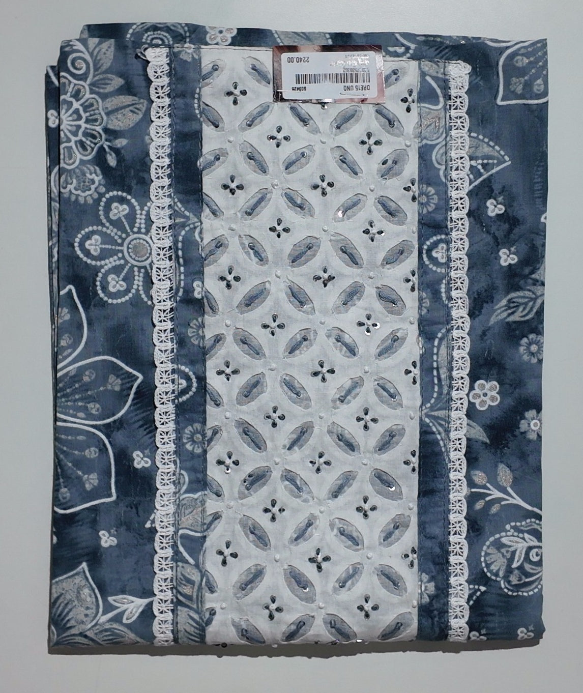 Artisan's Blue Serenade: Handcrafted Unstitched Suit
