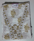 Chic Blossom Unstitched Suit with Exquisite Lace Detail