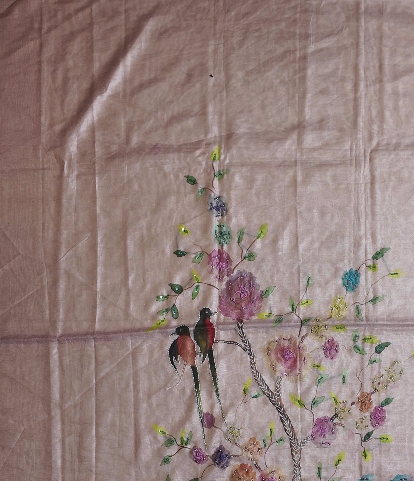 Blossom Dynamics: Artistic Unstitched Suit Canvas",