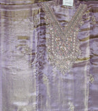 Lavender Dreams: Luxurious Unstitched Embroidered Suit