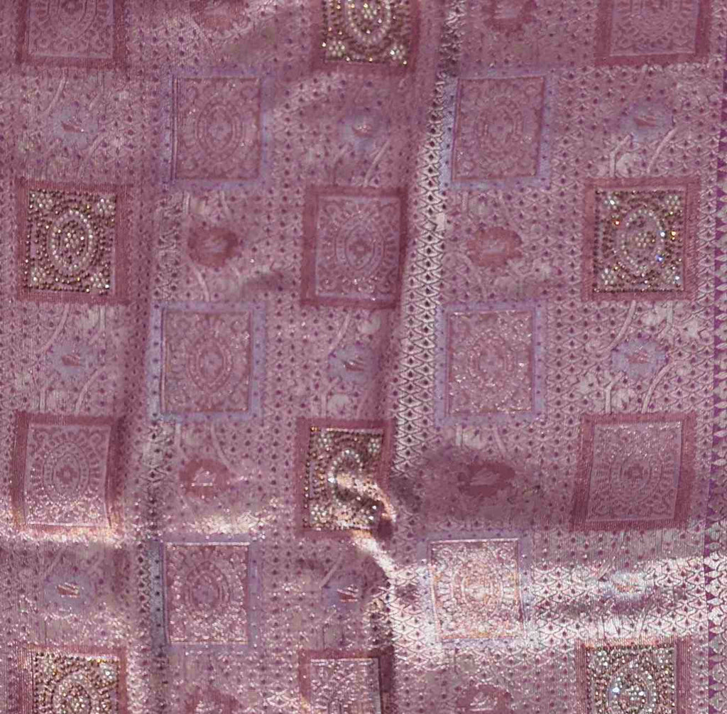 Radiant Maroon Tapestry Saree with Intricate Patterns",