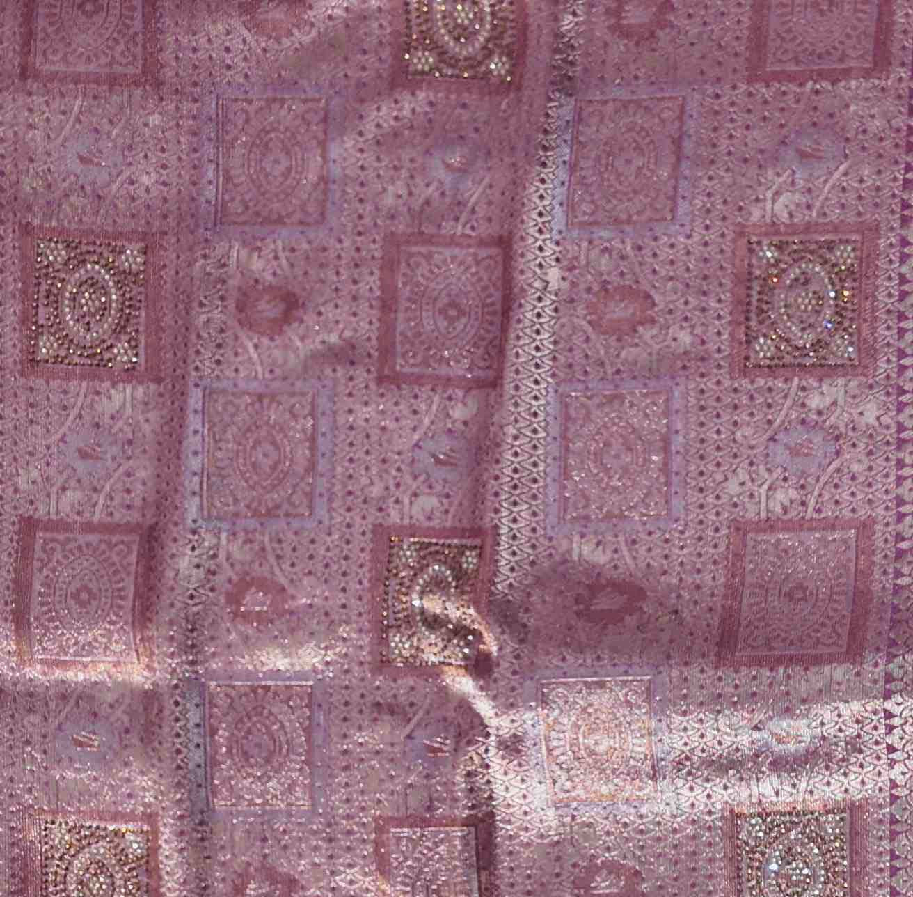 Radiant Maroon Tapestry Saree with Intricate Patterns",