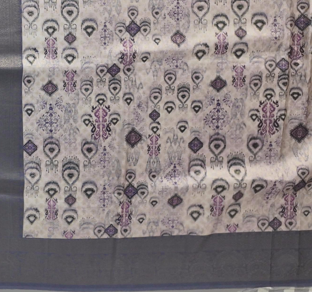 Regal Charm: Ethereal Lavender Festive Saree",