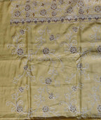 Sunlit Charm: Floral Embroidered Unstitched Suit Set