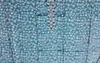 Charming Teal Unstitched Suit with Floral Embroidery