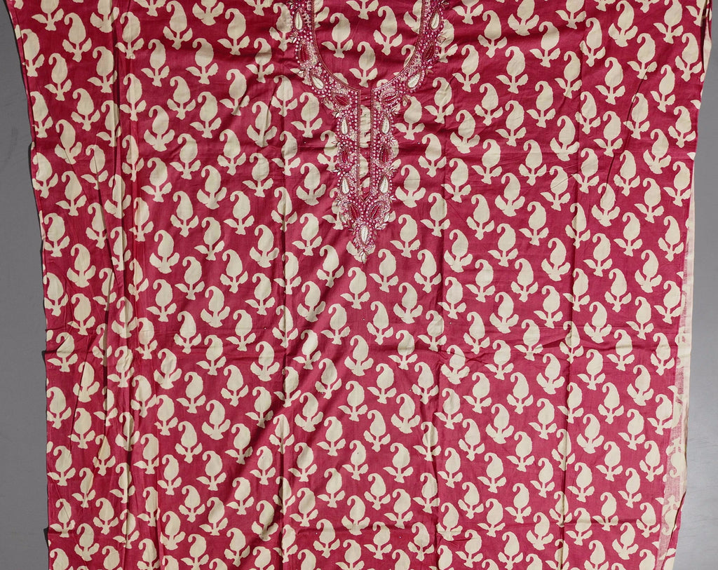 Festive Unstitched Suit with Intricate Embroidery",