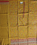 Sun-Kissed Yellow Unstitched Suit: A Canvas of Tradition