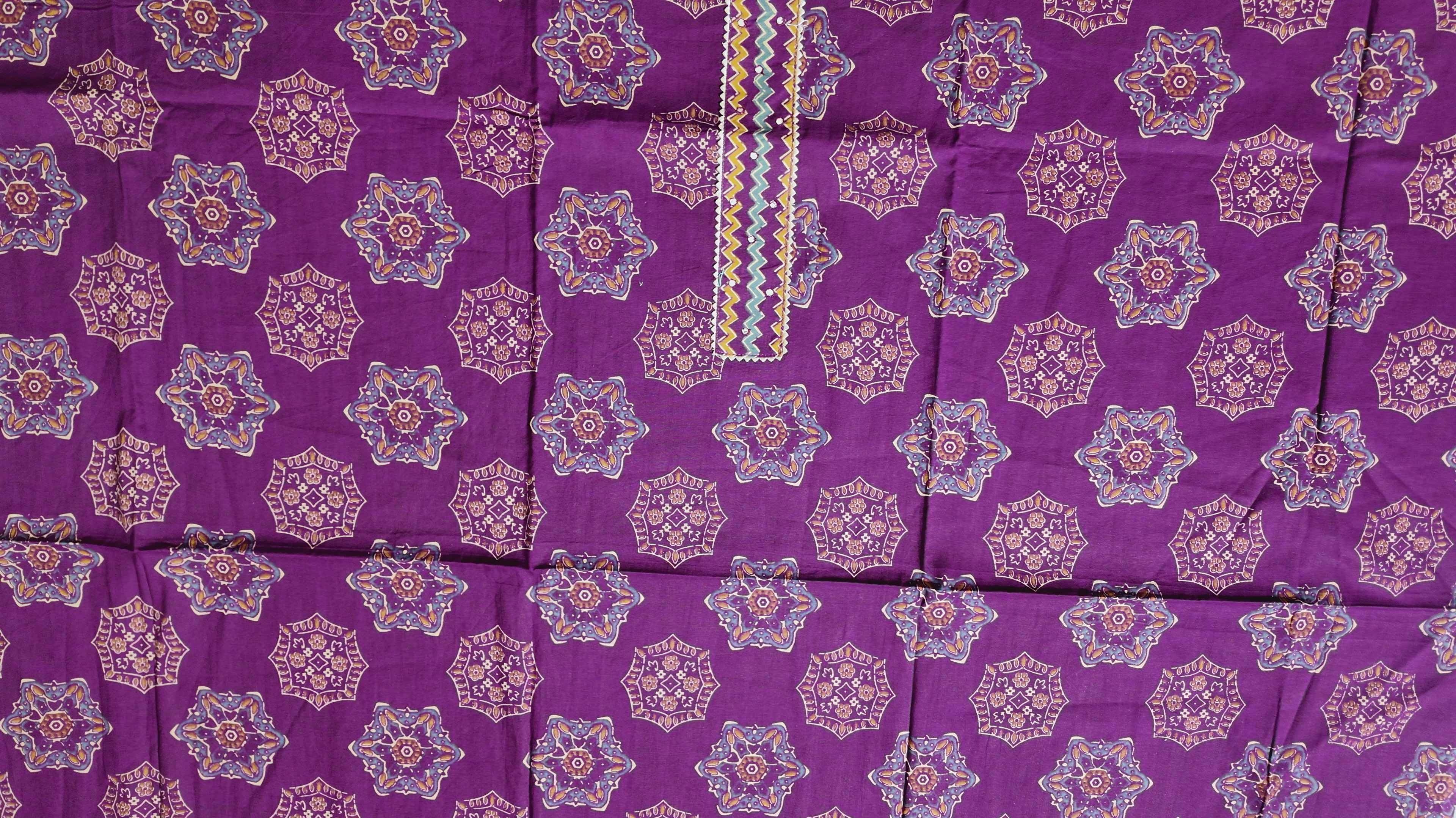 Regal Canvas: Artistry in Purple Unstitched Fabric