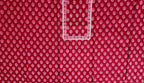 Crimson Blossom Unstitched Suit with Intricate Craftsmanship