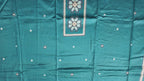 Turquoise Dream: Geometric Unstitched Suit Delight