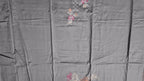 Charcoal Blossom: Artisanal Unstitched Suit Fabric