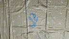 Chic Sage & Sky Unstitched Suit with Leafy Elegance