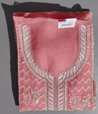 Chic Embroidered Rose Unstitched Suit: Festive Series