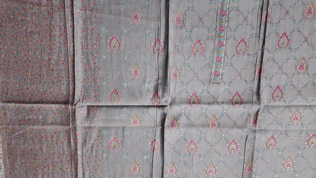 Opulent Paisley Unstitched Suit in Luxurious Fabric