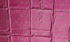 Ornate Fuchsia Dream: Unstitched Silk Suit with Intricate Motifs