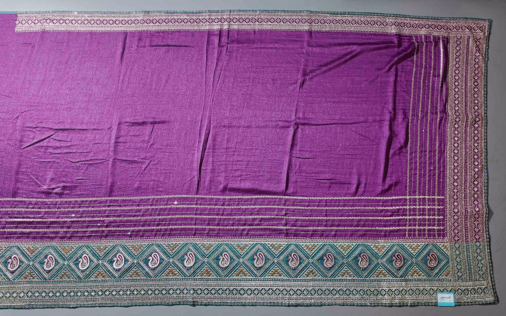 Exquisite Peacock Tapestry Unstitched Suit - Regal Heritage Collection",