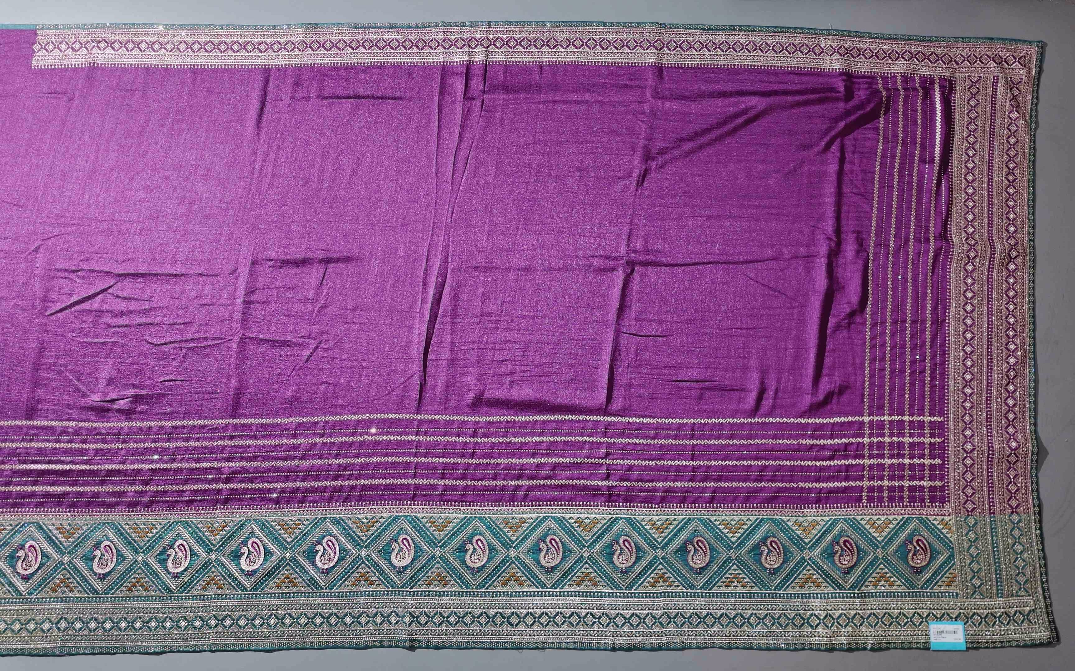 Exquisite Peacock Tapestry Unstitched Suit - Regal Heritage Collection",