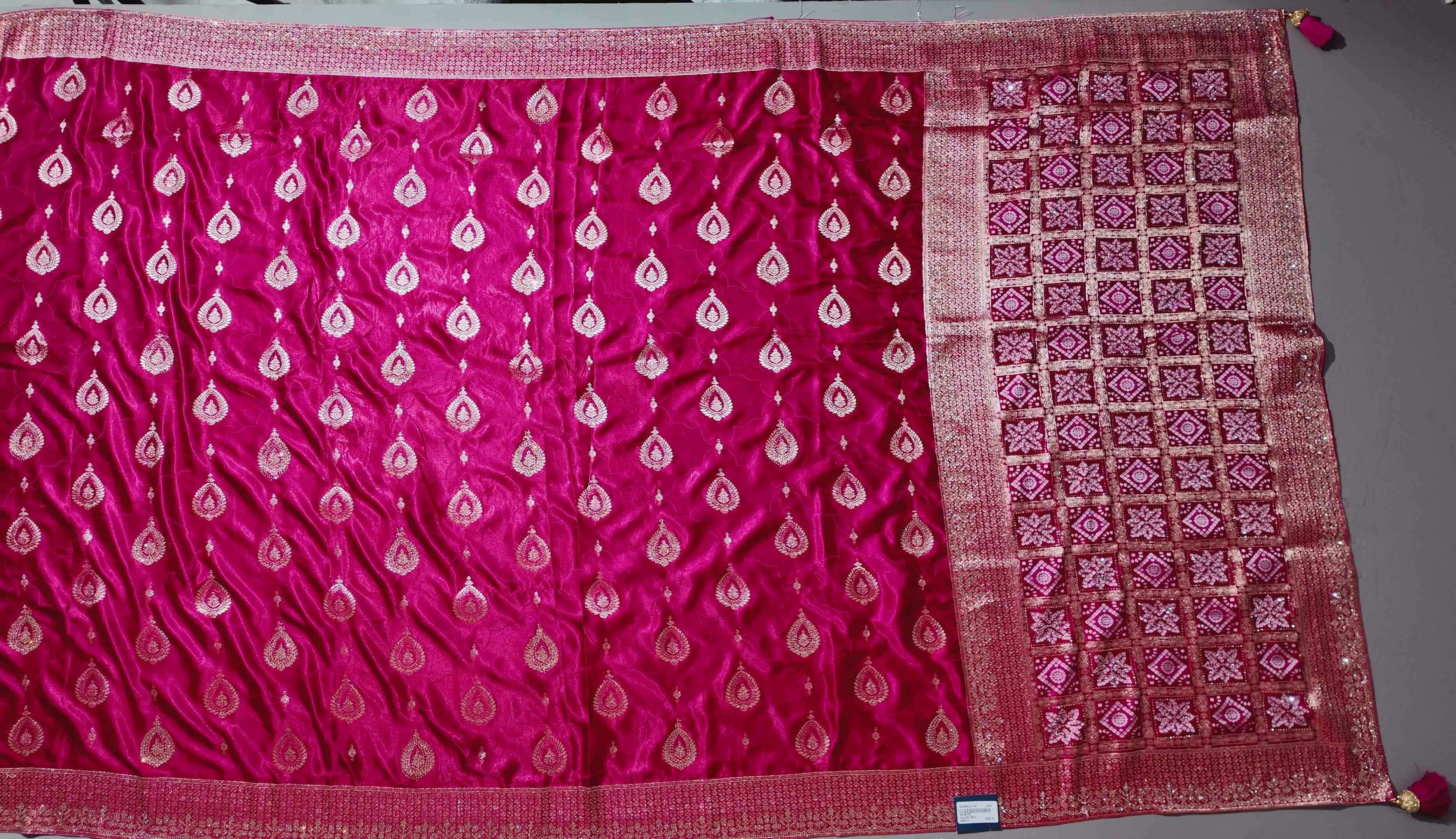 Gilded Rose: Ethereal Embroidered Festive Saree",
