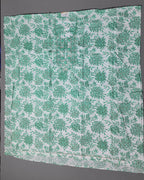 Floral Serenity Unstitched Suit: Effortless Grace in Green