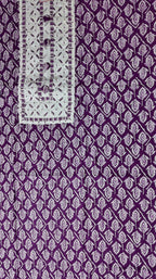 Purple Passion: Handcrafted Unstitched Suit Perfection