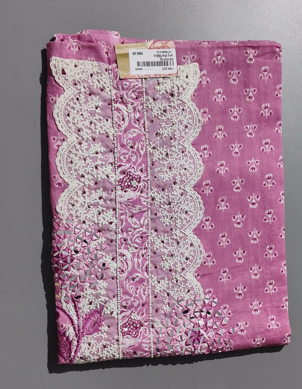 Lavender Bloom Unstitched Suit – Perfect for Festive Elegance",