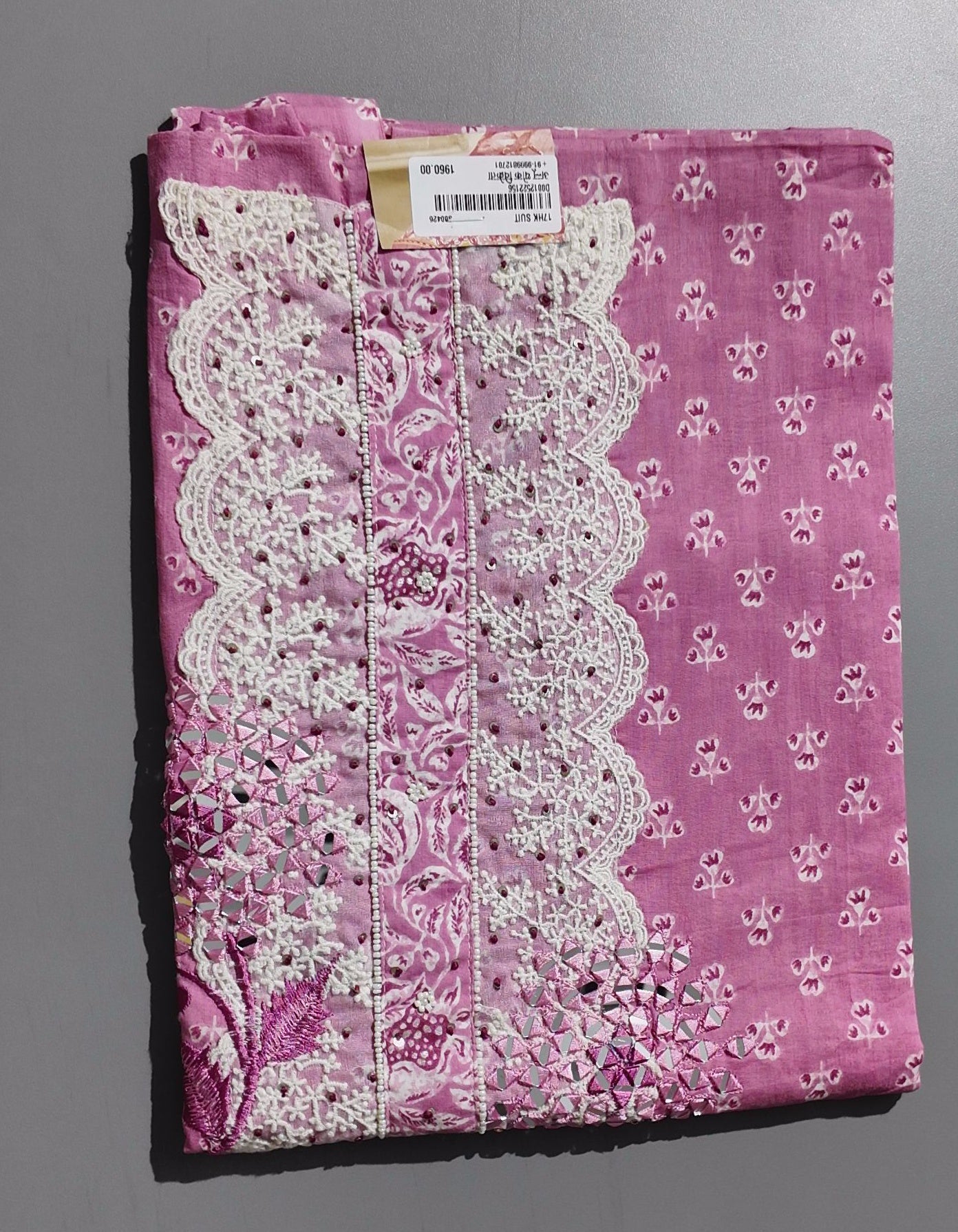 Lavender Bloom Unstitched Suit – Perfect for Festive Elegance",