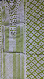 Lime Harmony: Comfort-Enhanced Unstitched Suit Set