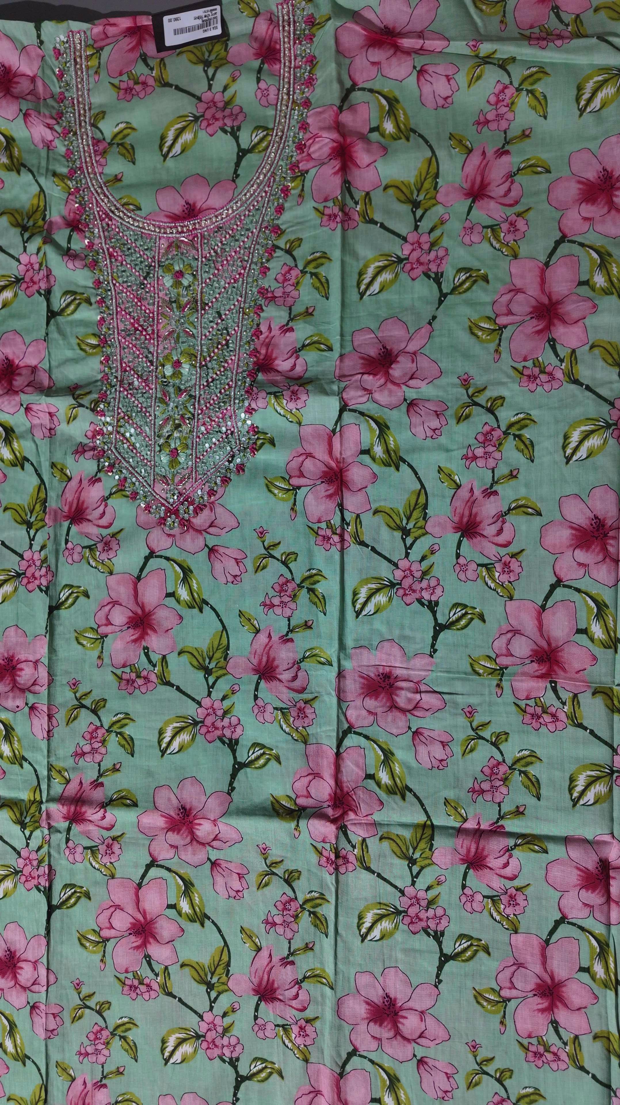 Floral Paradise Unstitched Suit - Refreshing Spring Greens