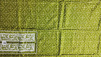 Chic Lime Green Floral Unstitched Suit Set