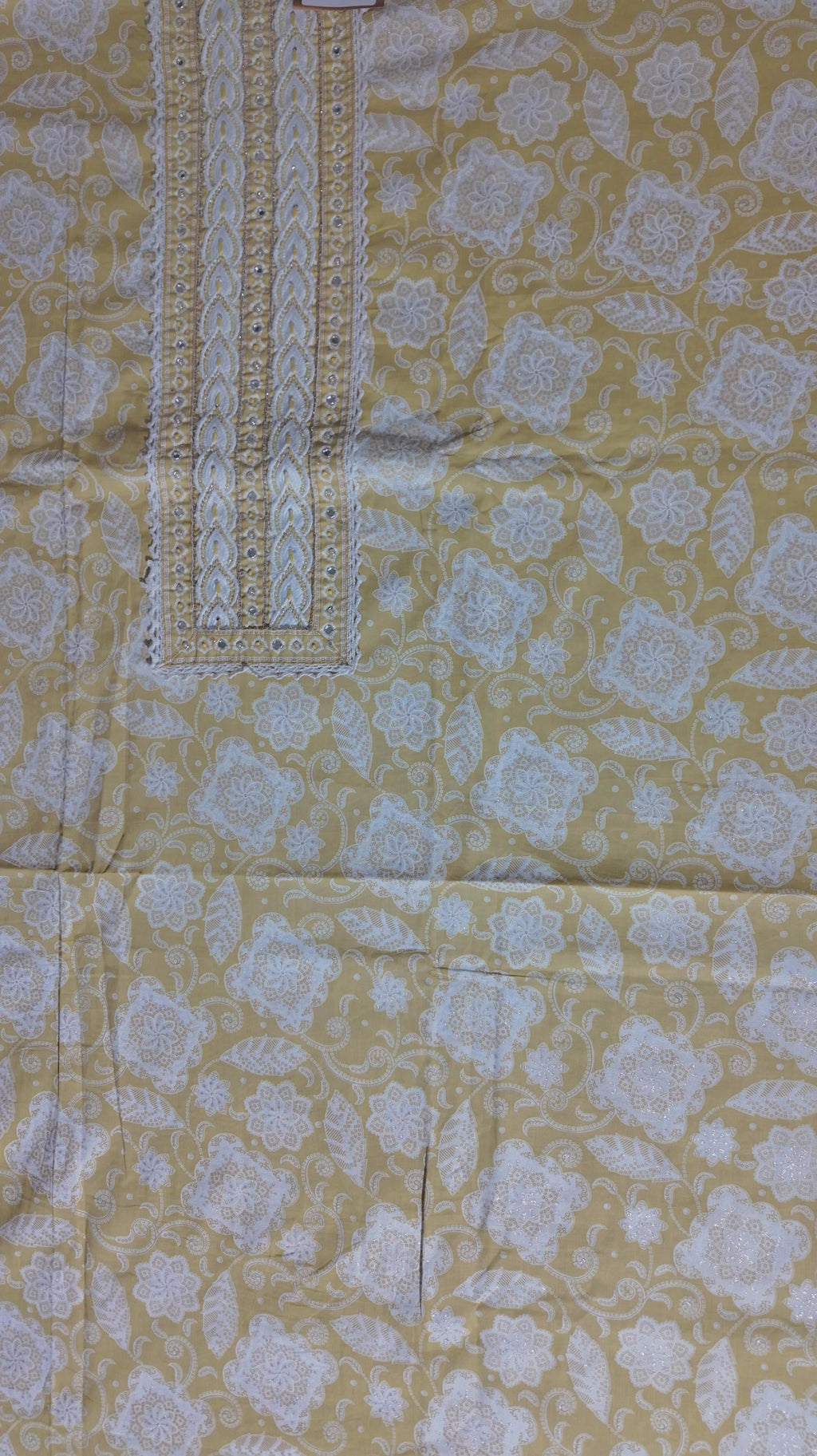 Golden Harmony Unstitched Suit - Embrace Comfort & Style