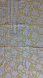 Golden Harmony Unstitched Suit - Embrace Comfort & Style