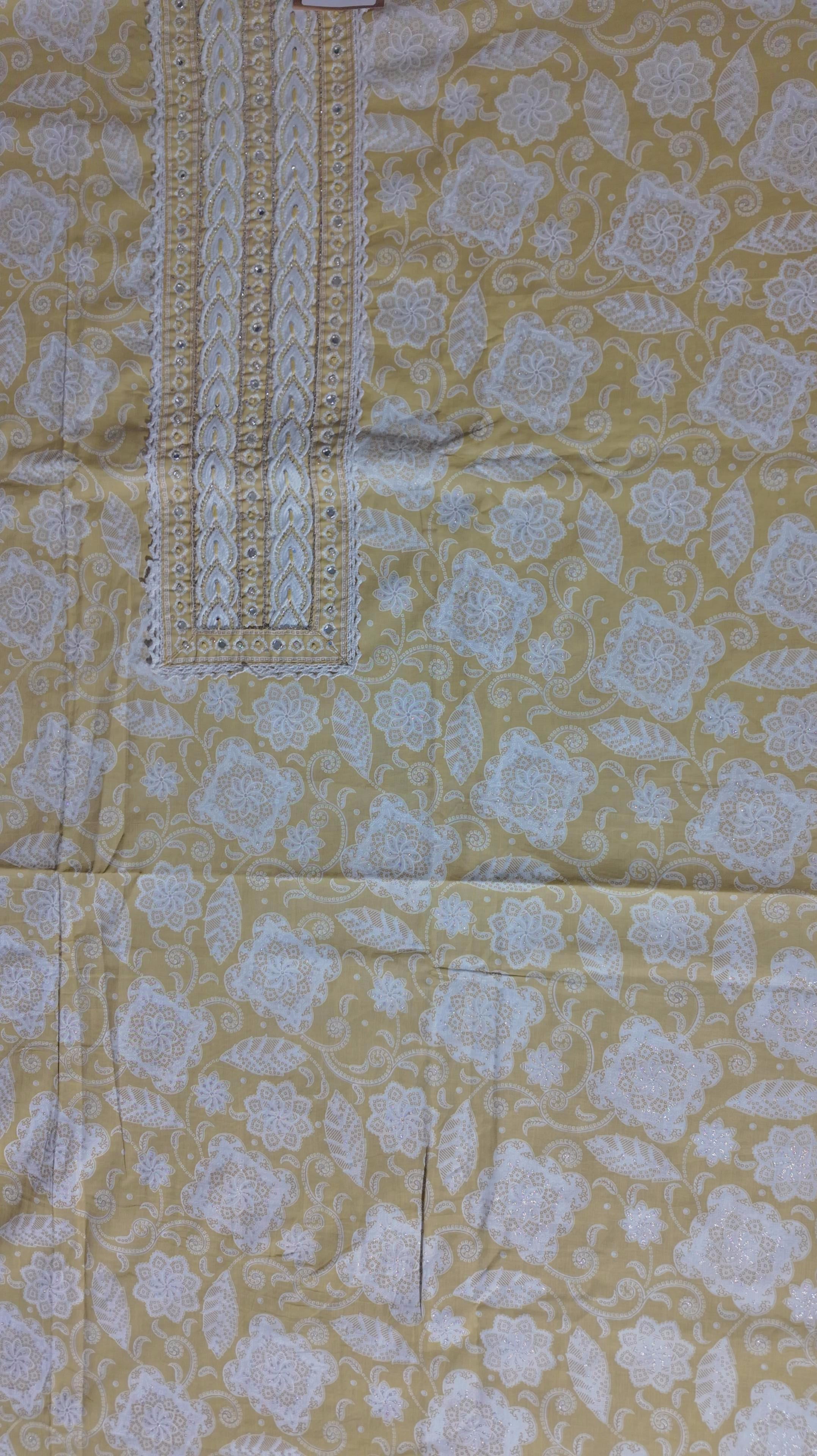 Golden Harmony Unstitched Suit - Embrace Comfort & Style