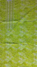 Lime Radiance: Tropical Unstitched Suit Canvas
